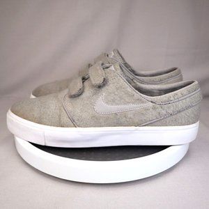 Nike Zoom Stefan Janoski AC RS Mens Size 9.5 Gray Wool Cork Insole 599633-003